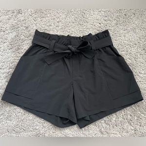 Athleta black shorts with belt